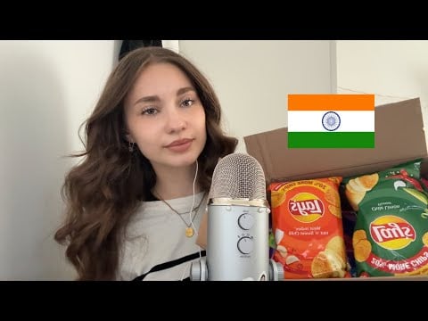 ASMR Trying Indian Snacks 🇮🇳(I got scammed ⁉️)