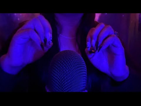ASMR Nail Tapping and Mouth Sounds (No Talking)