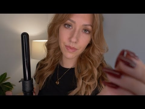 ASMR Curling Your Hair RP - No Talking