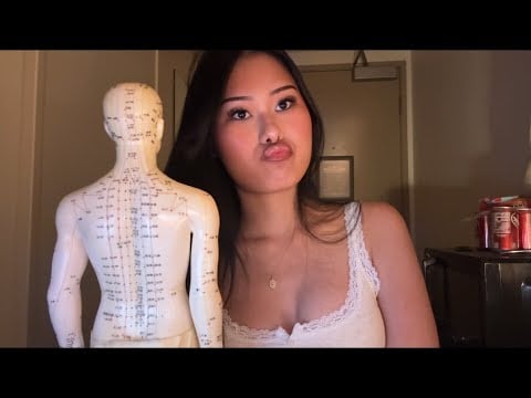 ASMR coconut rain, X marks the spot, guess the word, & mirrored face tracing