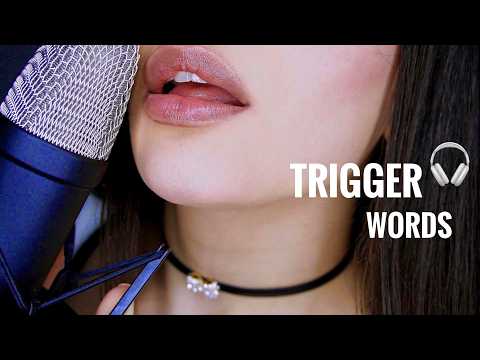 ASMR Best Trigger Words for Tingles 💤 Ear to Ear Whispering for Sleep