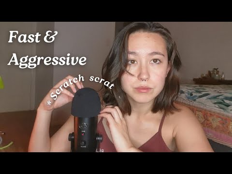 Lazy tired aggressive Mic Gripping, Mic Scratching ASMR