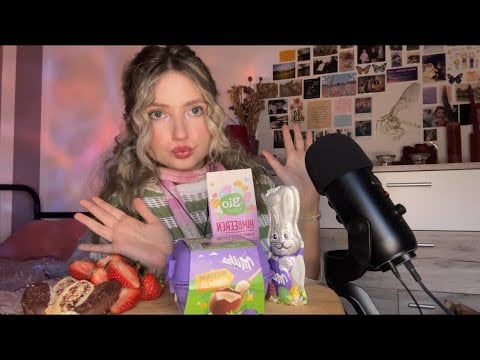 ASMR | eating an easter chocolate platter 🐣🍫 (soft /crunchy eating sounds) 