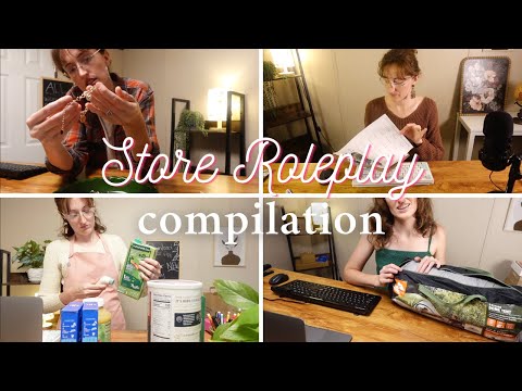 ✨2 HRS✨ soft spoken store roleplays to help you sleep tonight 😴 slow & relaxing asmr