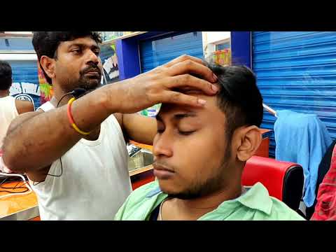 Relief your stress with asmr Indian Head and body massage with Neck cracking