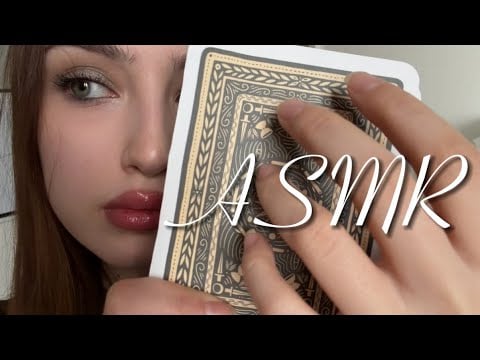 ASMR | обзор на мои колоды таро | таппинг и шепот