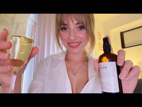 ASMR Flight Attendant Roleplay First Class ✈️ (Personal Attention)