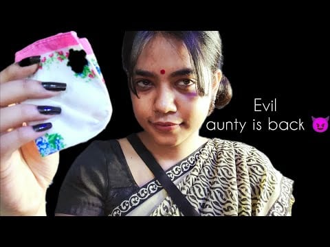 ASMR HINDI- EVIL AUNTY KIDNAPS YOU With Ladies Hankie 👄 (PART-II)