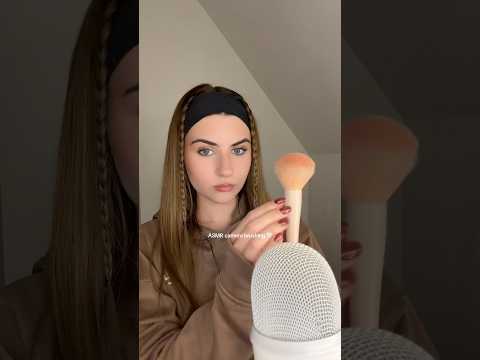 ASMR camera brushing🤍 #asmr #asmrsounds #asmrshorts #camerabrushing #micbrushing #shorts #relax
