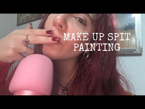 ASMR ITA| TI TRUCCO IN MODALITÀ SPIT PAINTING