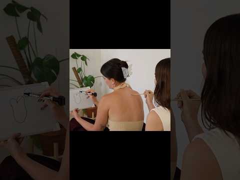 ASMR back tracing game w/ whiteboard #asmr