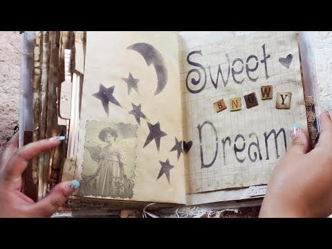ASMR| The BEST Paper Sounds! Junk Journal Page Flipping, Rubbing & Crinkly Paper Sounds
