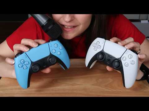 ASMR ~ Playing with PS5 Controllers Sounds & Unboxing The PS5!