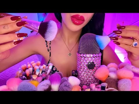 ASMR 1,000 BROCHAS EN TU CARITA✨🌙