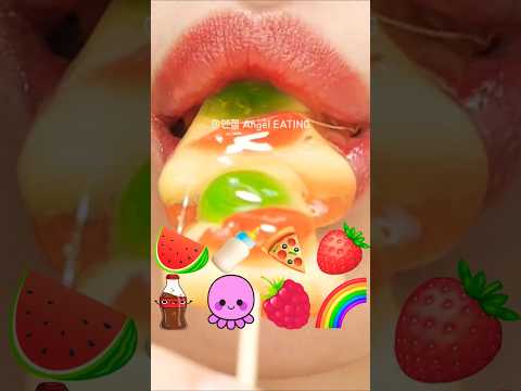 @AngelEATING777 asmr JELLY TANGHULU 젤리 탕후루 eating sounds