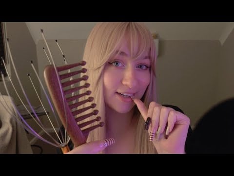 my first asmr video ✨ (haul, tapping, up close whisper) 