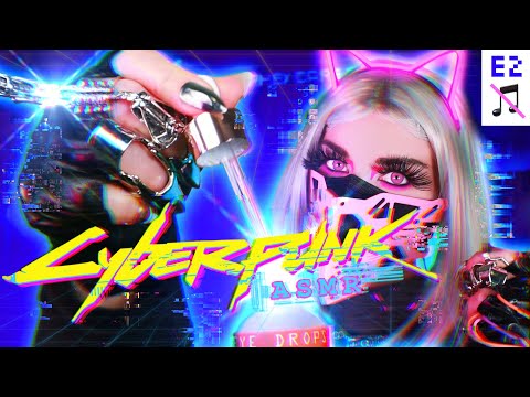 Cyberpunk ASMR  🔇📡👁️👂 Glitchy Ripperdoc 2 Cranial Nerve Exam 🐱 Eye Calibration & Ear Test 🤖 SCI FI
