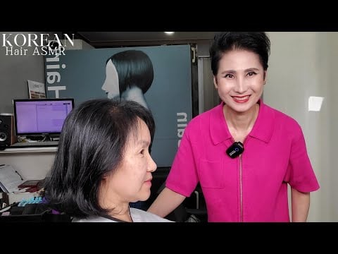 미용실 ASMR 시각과 청각의 활성화  #멋내기 새치커버 흰머리도 먹으면서 밝게~Hair salon ASMR activation of sight and hearing