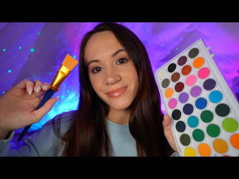 ASMR / Personal Attention To Your Face (face tracing, painting, skincare)