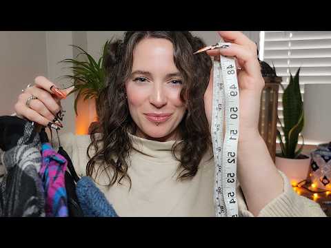 ASMR - Thrift Store Roleplay - Fabric Sounds, Measuring, Over Explaining