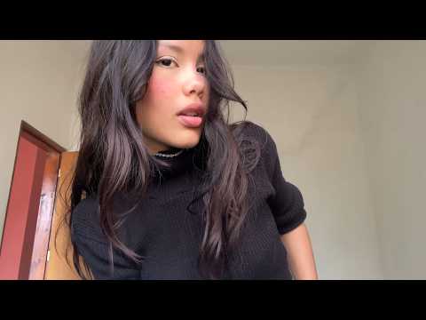 lofi ASMR sweater fabric scratching (shirt scratching, whispering, tapping) 🫶