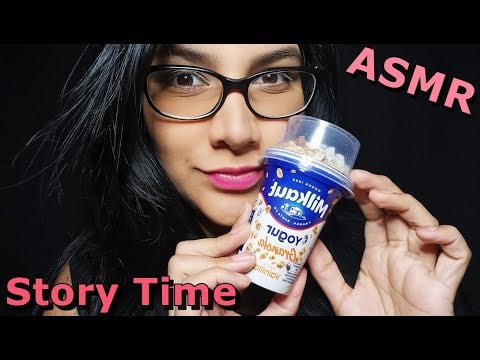 ASMR COMIENDO YOGURT CON GRANOLA | Story Time "Mi inocencia en Internet"| ASMR en Español