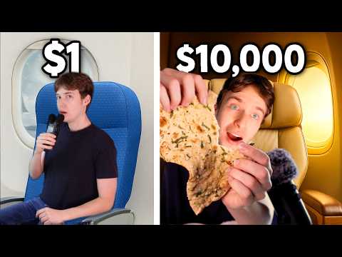 $1 vs $10,000 ASMR Plane Ticket! (Gone Wrong...)