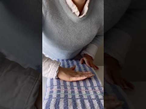 relaxing towel folding tutorial ASMR #shorts #asmr #towelfolding #relaxing #asmrshorts