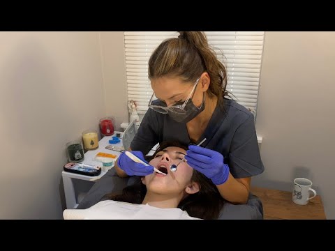 ASMR | Full Relaxing Dental Exam, Cleaning, Fluoride | Real Person | Realistic | Role Play | w/ Zoe