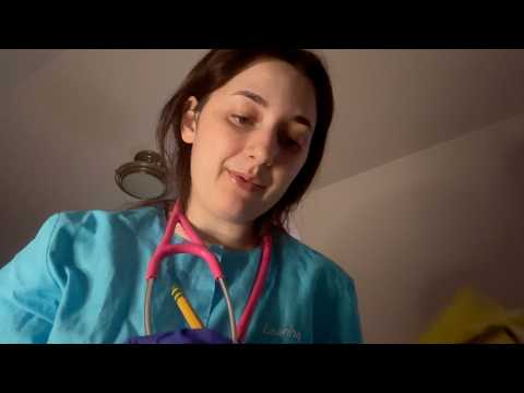 ASMR| Student Takes Your Vital Signs-Blood Pressure and Temperature Check in the Hospital!