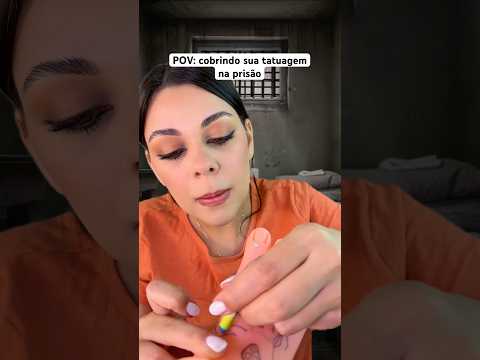 POV: cobrindo sua tatuagem na prisão #asmr #asmrsounds #humor #shorts