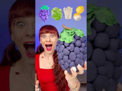 ASMR Giant Chocolate Grape, Enoki, Cabbage #mukbang #challenge