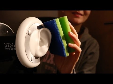 Binaural ASMR ♥ Sponge on Your Ears