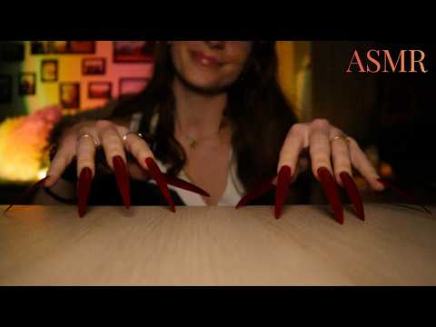 ASMR | Fast Up-Close Build Up Tapping and Nursery Rhymes with XXL Nails