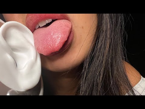 ASMR EAR LICKING WHISPERING SENSUAL