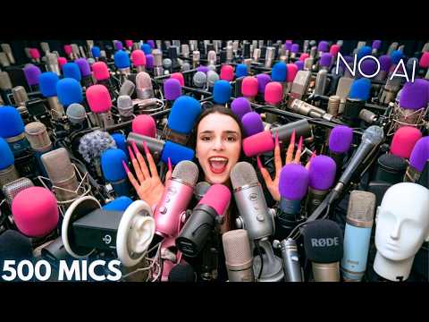 ASMR Mic Scratching with 500 MICS & NAILS 😱 GOD MODE 🔥 INSTANT Sleep & Relaxation - No Talking 4K