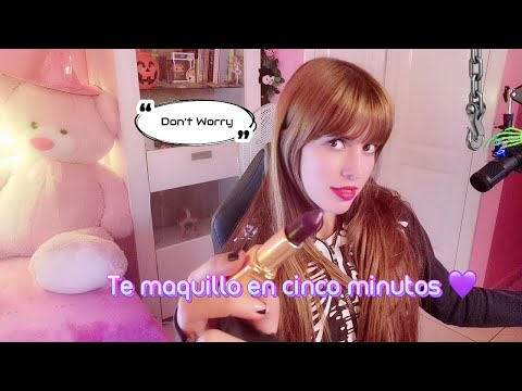 Chica esqueleto te maquilla para una fiesta ASMR.