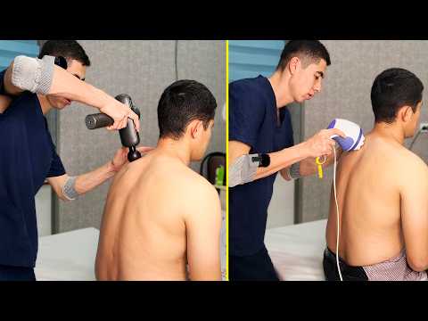 ASMR Tapping Massage On Neck, Shoulder with ASMR Tools