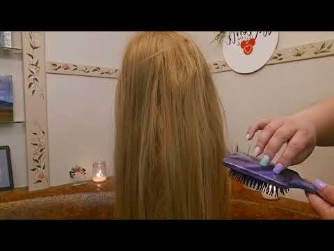 ☔️ ASMR Rainy Relaxation Session - Hair Brushing, Scalp Attention, Jade Comb & Hair Parting ☔️