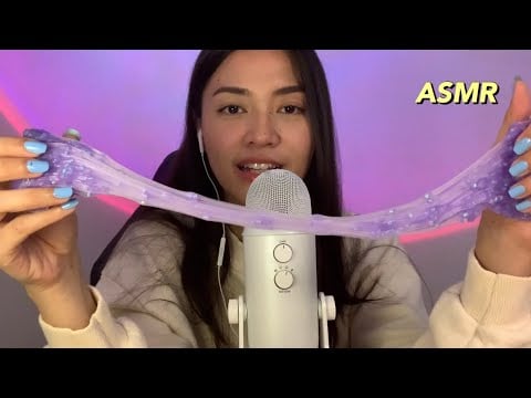 ASMR ⟡ playing slime for the first time! also some update about my mic