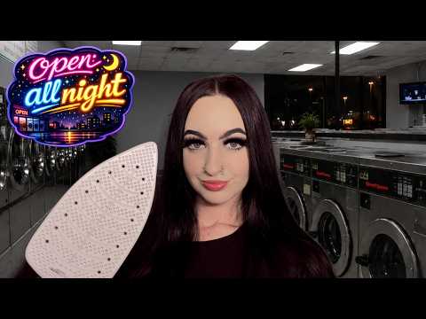 ASMR Late Night Laundromat | Soft Spoken | Ambient Noises