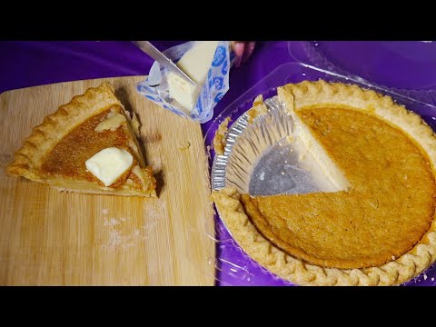 BEAN PIE W/ BUTTER ASMR EATING SOUNDS