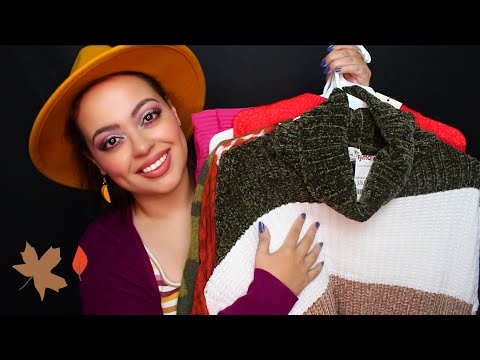 ASMR| Fall Clothing Haul  (Whispered & Fabric Sounds)