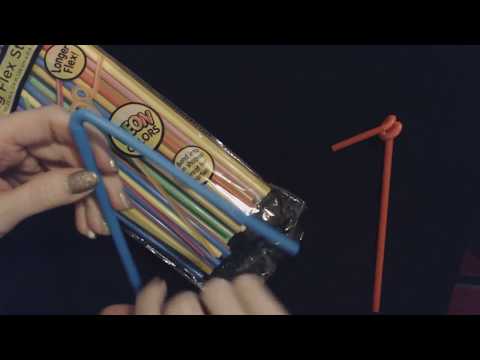 ASMR Request | Handling Plastic Bendy Straws