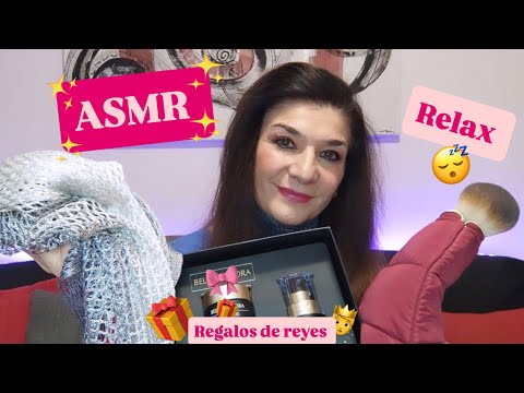 ASMR UNBOXING /Te relajo 😊 enseñándote mis 🎁 regalos 🎁 de Reyes 👑  Para dormir 😴