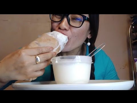 BURRITO WITH ICE CREAM EATING CHALLENGE #everyone #MUKBANG 