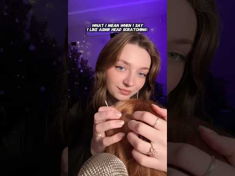What I mean when I say I like head scratching #asmr #asmrsounds #asmrrelax #asmrsleep #relax