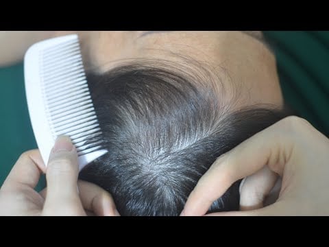 ASMR Hair Combing Real Person, Relaxing Scalp Scratch, Scalp Tingly For Relieve Stress