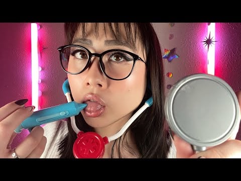 ASMR Spit Painting your Medical Exam (mouth sounds)