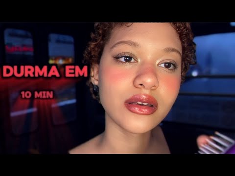 ASMR PARA DESLIGAR O CÉREBRO EM 10  MINUTOS! Sons de chuva ☔️ e voz suave 